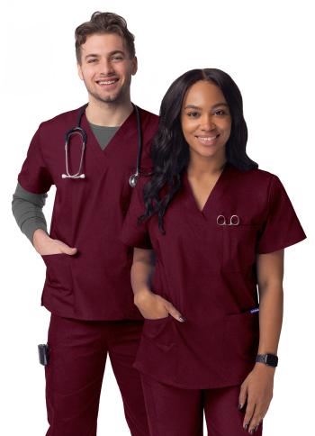 Adar Unisex 3-Pocket Scrub Top S8304
