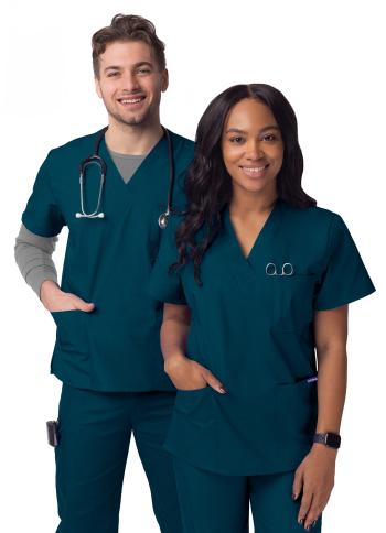 Adar Unisex 3-Pocket Scrub Top S8304