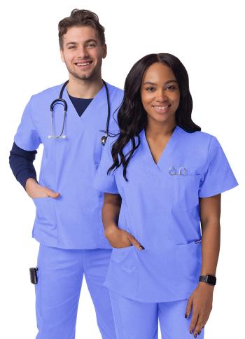 Adar Unisex 3-Pocket Scrub Top S8304
