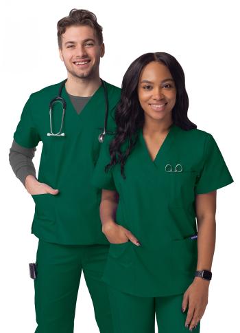 Adar Unisex 3-Pocket Scrub Top S8304