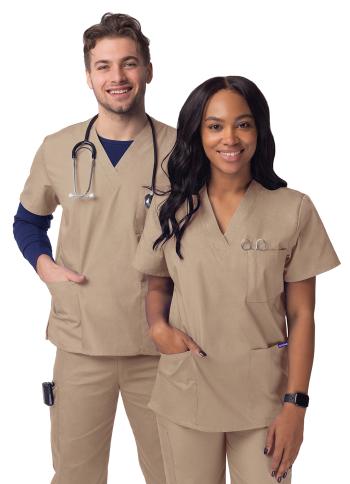 Adar Unisex 3-Pocket Scrub Top S8304