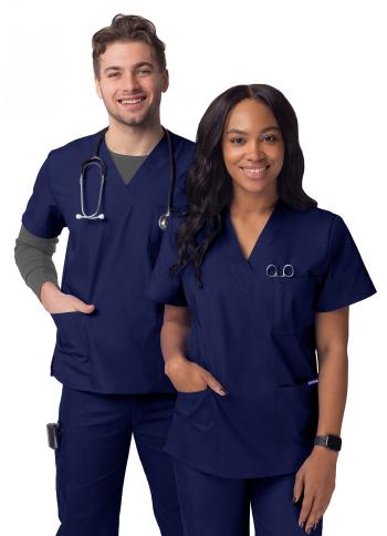 Adar Unisex 3-Pocket Scrub Top S8304