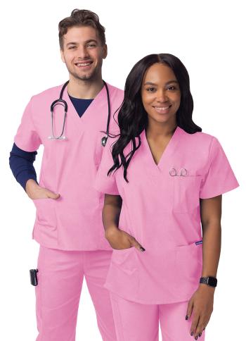 Adar Unisex 3-Pocket Scrub Top S8304
