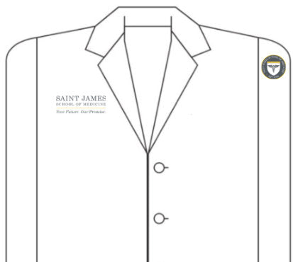 St James Ladies 28" Lab Coat 2814 - For ST JAMES AFFILIATES ONLY