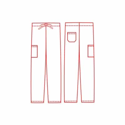 Unisex Adar Drawstring Scrub Pants 504