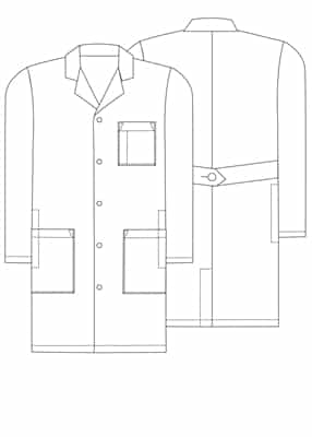 Adar 39" Unisex Universal Lab Coat 803