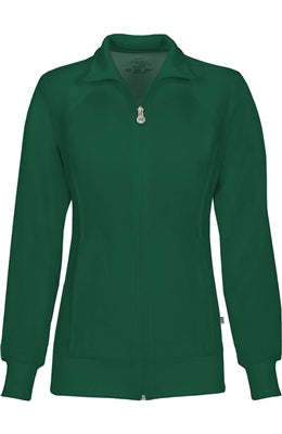 Cherokee Infinity Women's Antimicrobial Zipper Warm-Up Scrub Jacket 2391A