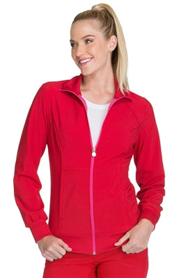Cherokee Infinity Women's Antimicrobial Zipper Warm-Up Scrub Jacket 2391A