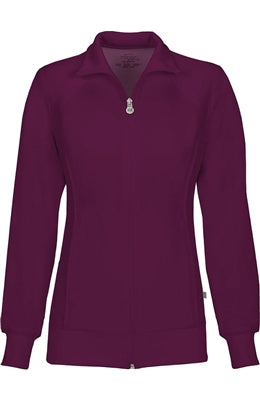 Cherokee Infinity Women's Antimicrobial Zipper Warm-Up Scrub Jacket 2391A