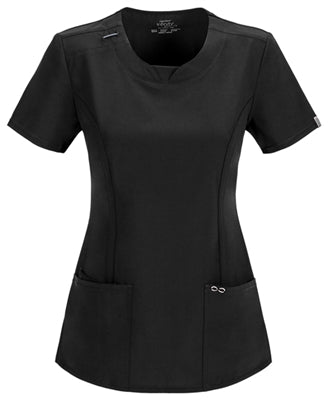 Cherokee Antimicrobial Round Neck Scrub Top 2624A