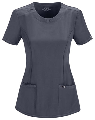 Cherokee Antimicrobial Round Neck Scrub Top 2624A