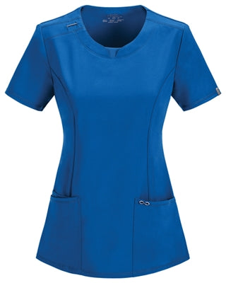 Cherokee Antimicrobial Round Neck Scrub Top 2624A