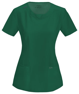 Cherokee Antimicrobial Round Neck Scrub Top 2624A