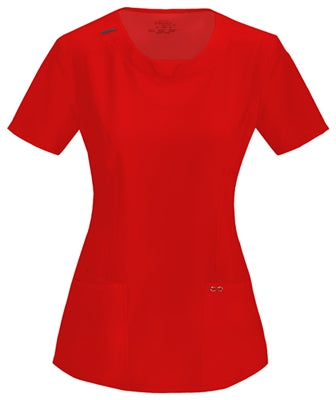 Cherokee Antimicrobial Round Neck Scrub Top 2624A