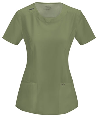 Cherokee Antimicrobial Round Neck Scrub Top 2624A