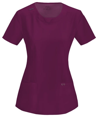 Cherokee Antimicrobial Round Neck Scrub Top 2624A
