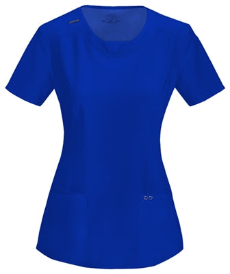 Cherokee Antimicrobial Round Neck Scrub Top 2624A