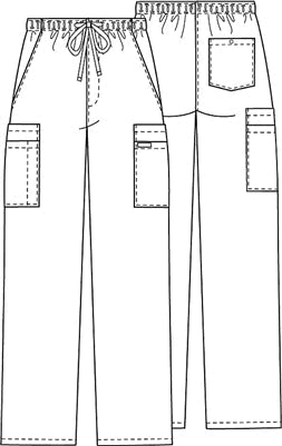 Cherokee Workwear Men's Drawstring Cargo Short and Tall Pant 4000