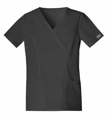 Cherokee Workwear Women's Mock Wrap Princess Scrub Top 4728