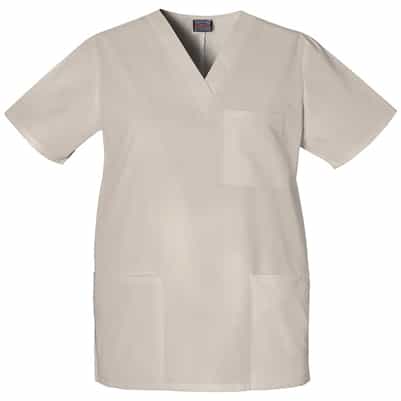 Cherokee Unisex 3 Pocket V Neck Top 4876