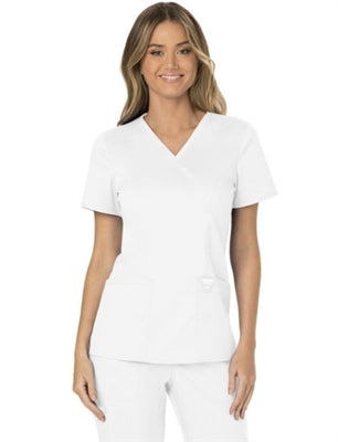 Cherokee Workwear Mock Wrap Top WW610
