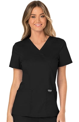 Cherokee Workwear Mock Wrap Top WW610
