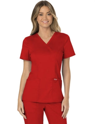 Cherokee Workwear Mock Wrap Top WW610