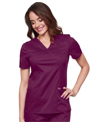 Cherokee Workwear Mock Wrap Top WW610
