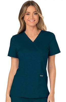 Cherokee Workwear Mock Wrap Top WW610