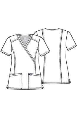Cherokee Workwear Mock Wrap Top WW610