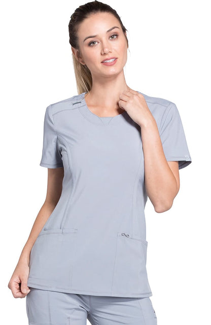 Cherokee Antimicrobial Round Neck Scrub Top 2624A