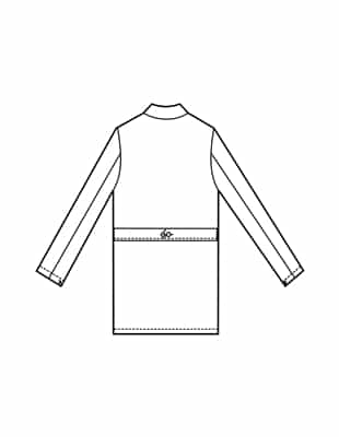 Fashion Seal 100% Cotton 41" Long KNOT Button Coat 423