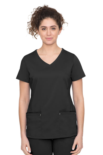 Healing Hands Juliet Yoga Knit V Neck Scrub Top 2245