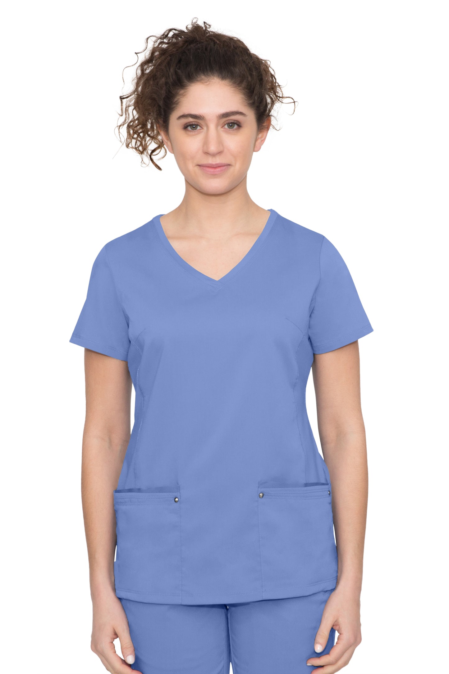 Healing Hands Juliet Yoga Knit V Neck Scrub Top 2245