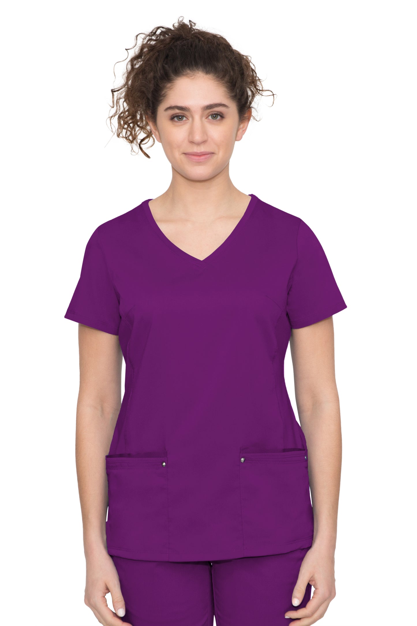 Healing Hands Juliet Yoga Knit V Neck Scrub Top 2245