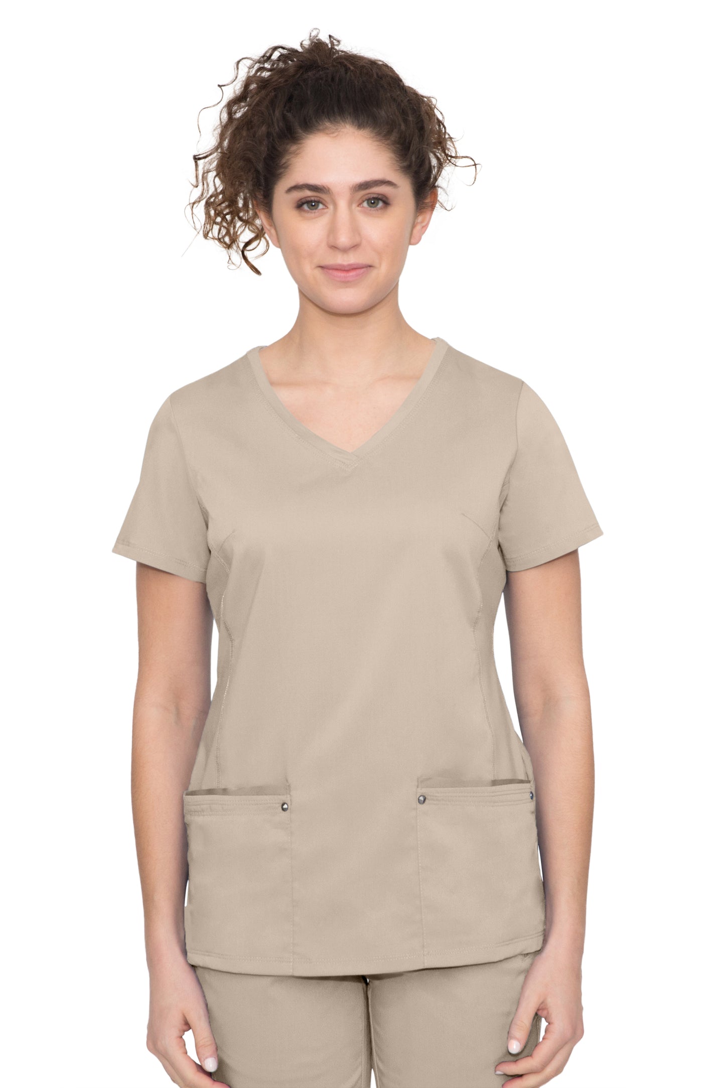 Healing Hands Juliet Yoga Knit V Neck Scrub Top 2245