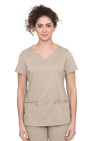 Healing Hands Juliet Yoga Knit V Neck Scrub Top 2245