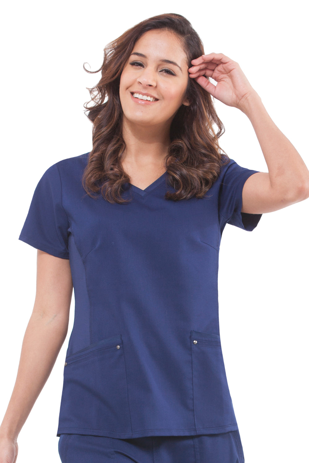 Healing Hands Juliet Yoga Knit V Neck Scrub Top 2245