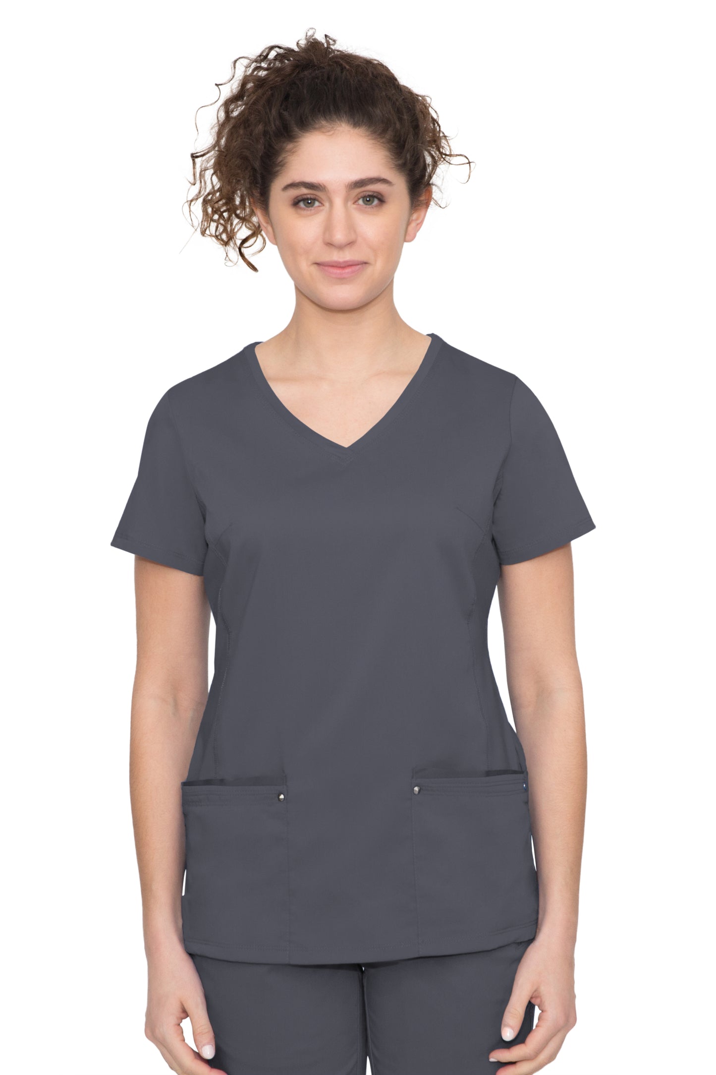 Healing Hands Juliet Yoga Knit V Neck Scrub Top 2245
