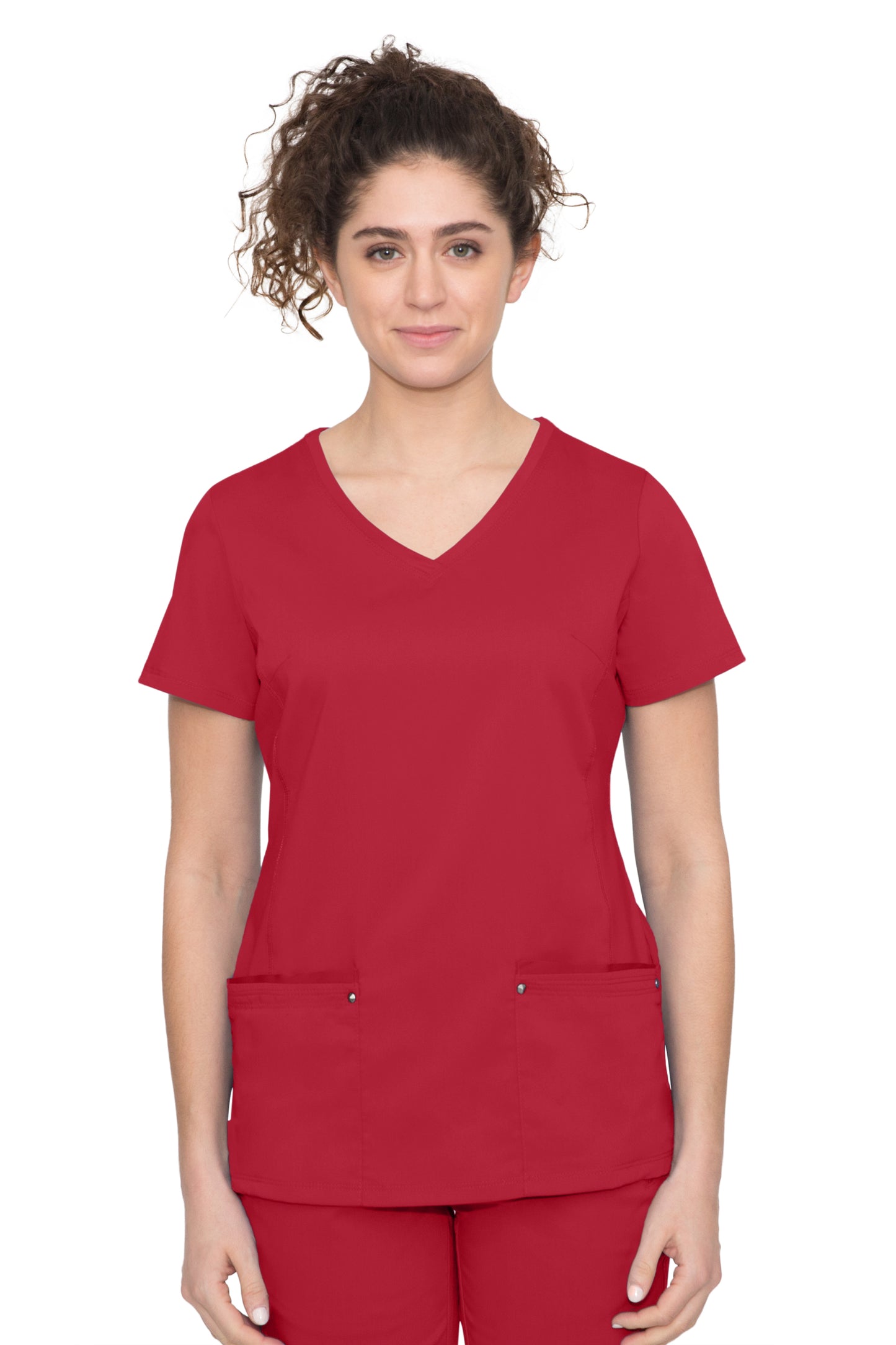 Healing Hands Juliet Yoga Knit V Neck Scrub Top 2245