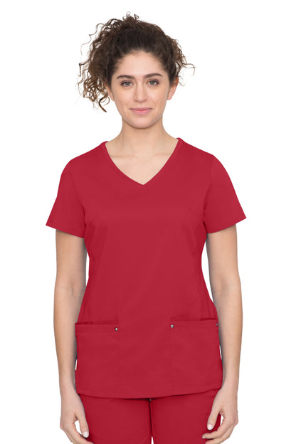 Healing Hands Juliet Yoga Knit V Neck Scrub Top 2245