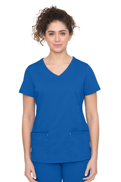 Healing Hands Juliet Yoga Knit V Neck Scrub Top 2245