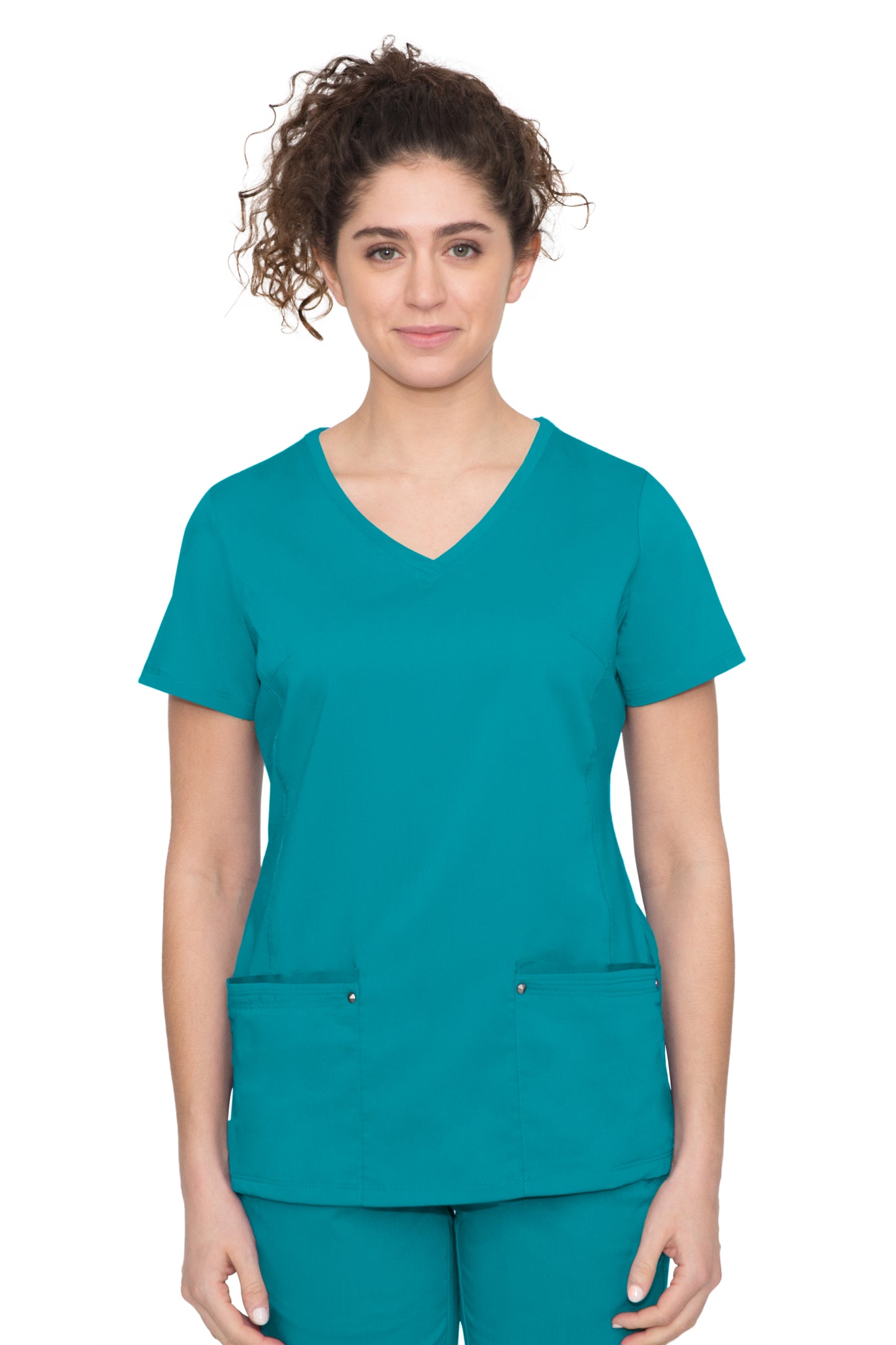 Healing Hands Juliet Yoga Knit V Neck Scrub Top 2245