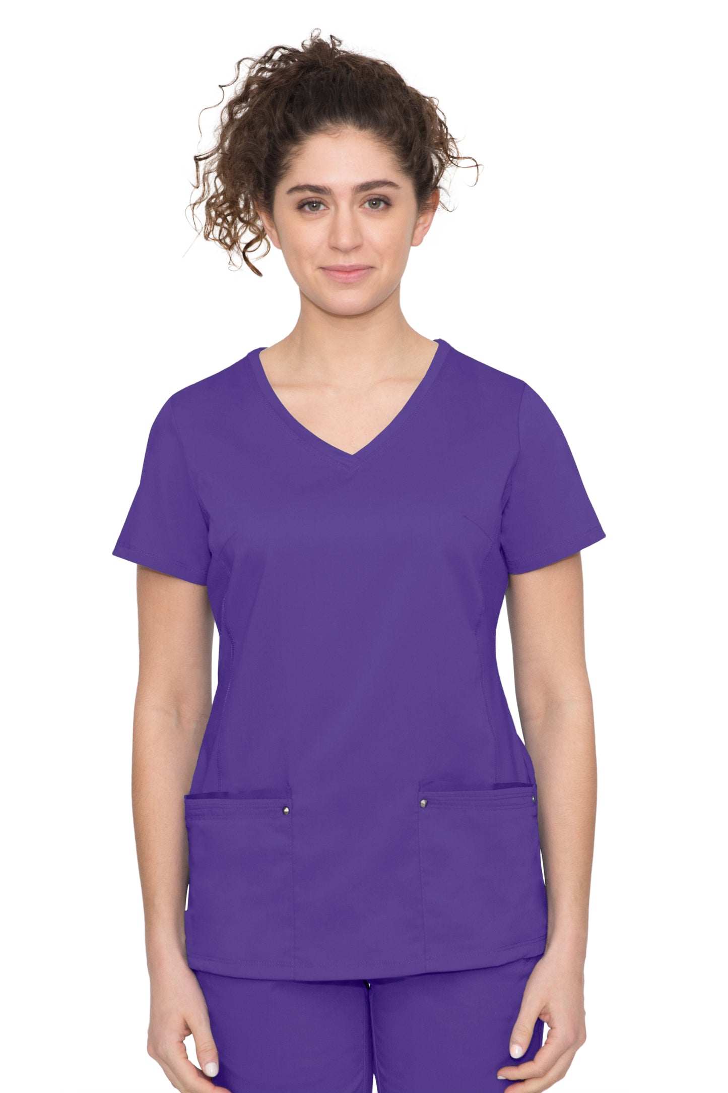 Healing Hands Juliet Yoga Knit V Neck Scrub Top 2245