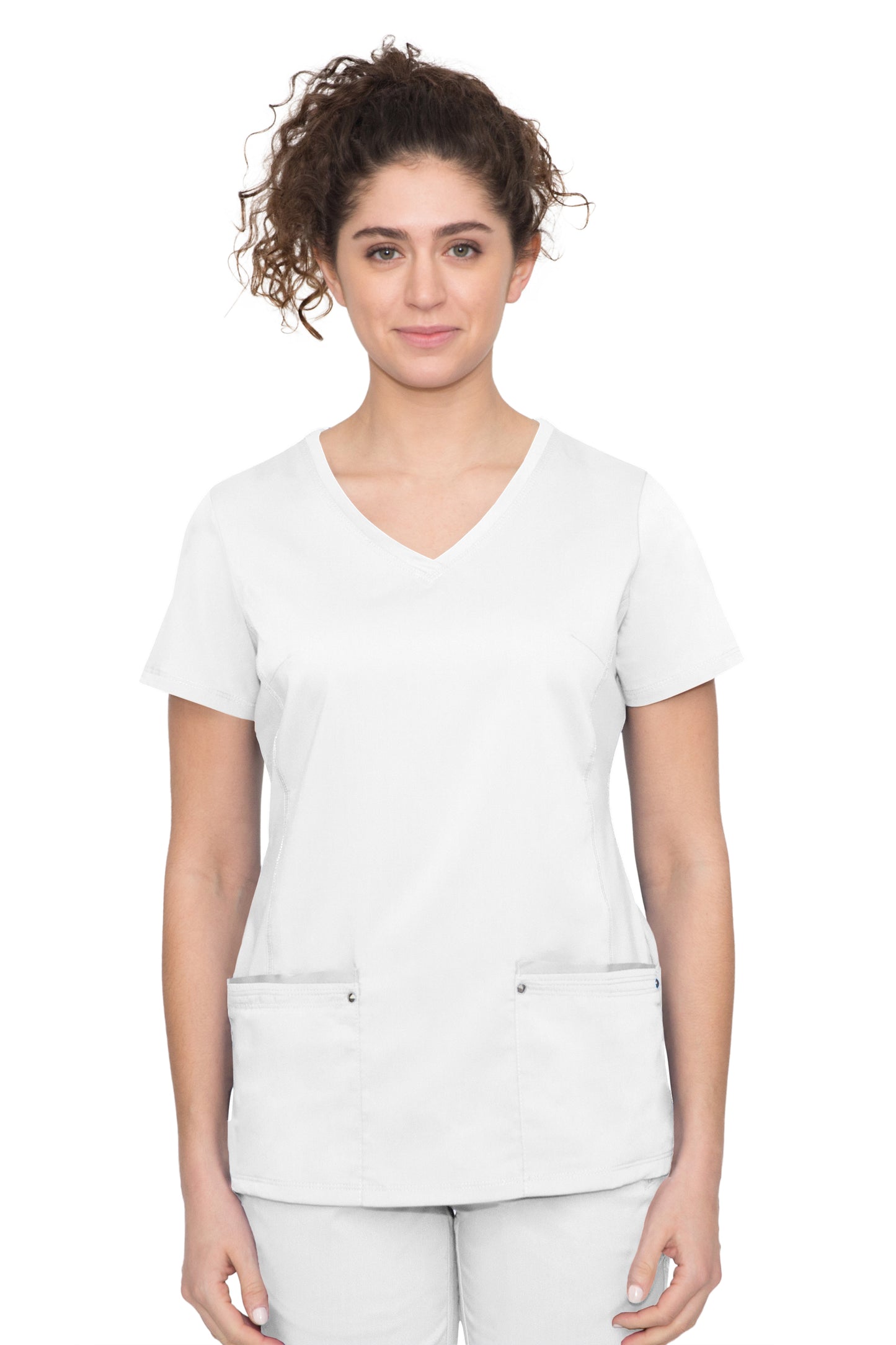 Healing Hands Juliet Yoga Knit V Neck Scrub Top 2245