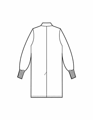 Fashion Seal Fluid Resistant Unisex Snap Lab Coat 6419