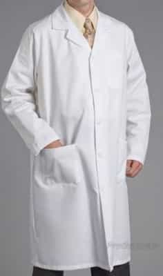 Fashion Seal Extra Long 45" Lab Coat with Back Belt 6499