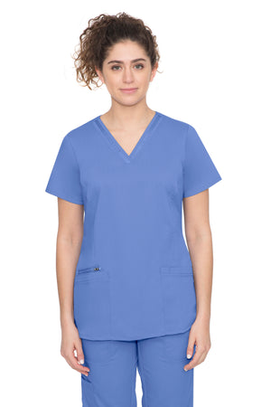 Healing Hands Jasmin Satin Ribbon V-Neck Scrub Top 2278