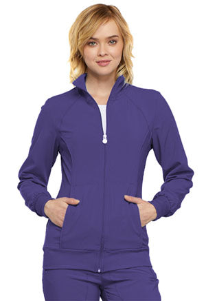 Cherokee Infinity Women's Antimicrobial Zipper Warm-Up Scrub Jacket 2391A