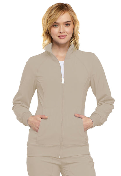 Cherokee Infinity Women's Antimicrobial Zipper Warm-Up Scrub Jacket 2391A